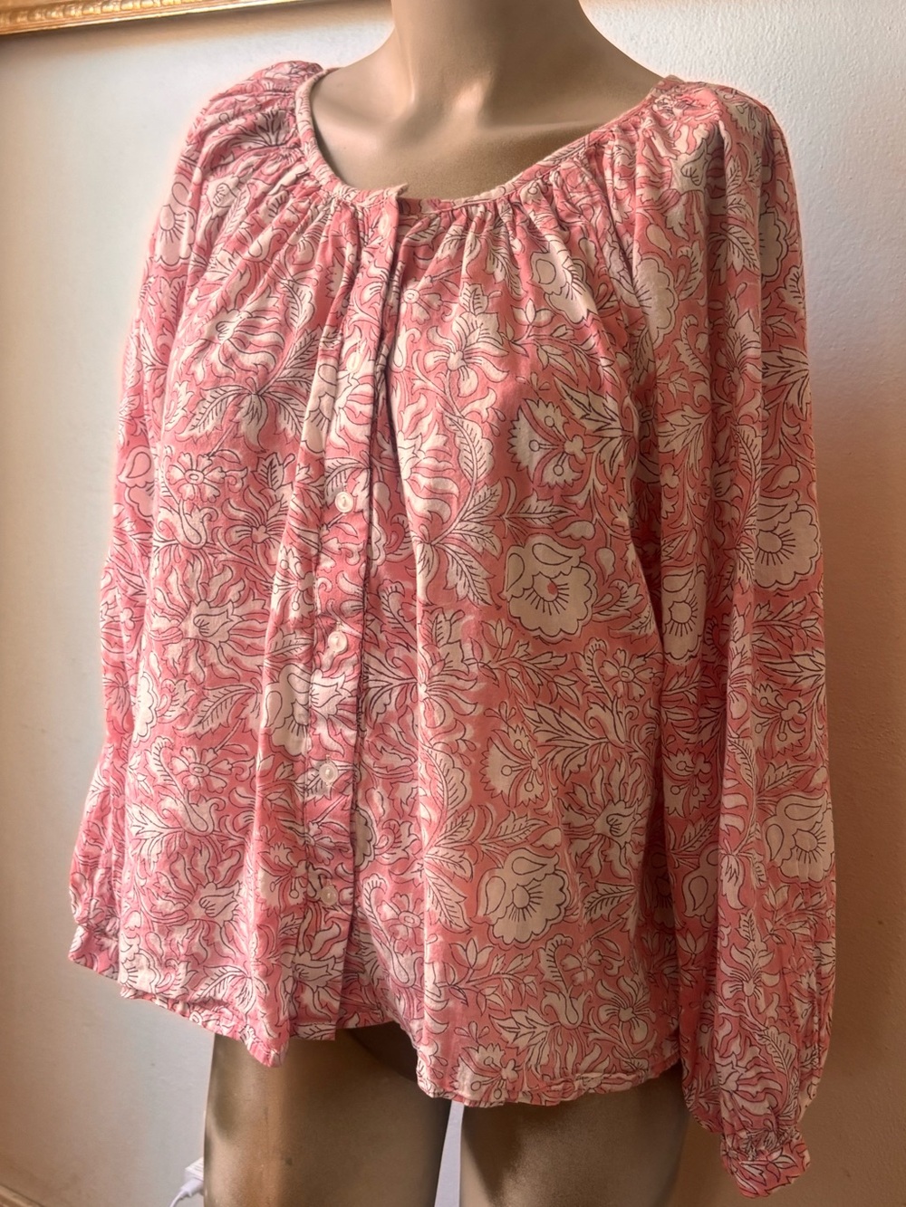 Emerson Fry India Collection Floral Blouse